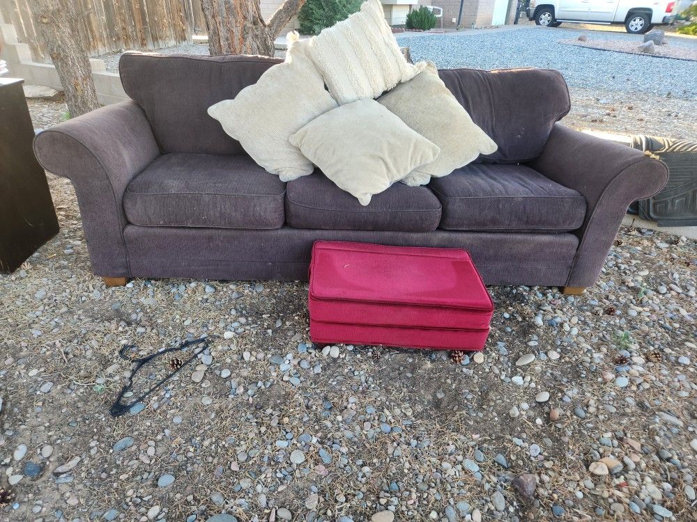 Perfect Couch For Front Porxh Sitting Or A Man CAVe