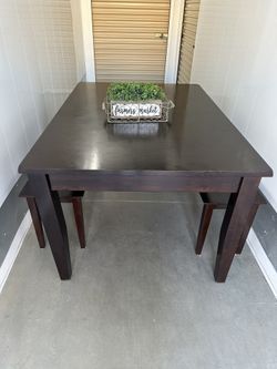 Heavy Table And 2 Benches