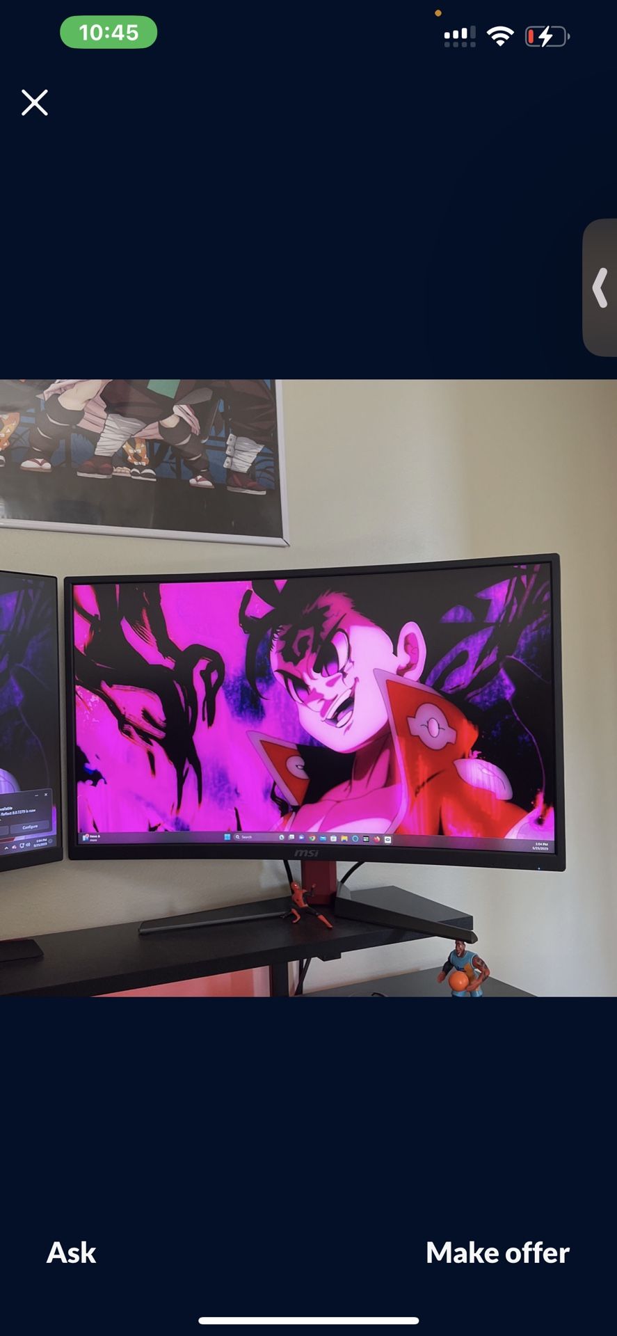 MSI 1080p 144hz Gaming Monitor G27C2 27 Inch