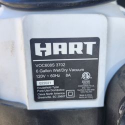 HART Wet/Dry Vacuum 6 Gallons