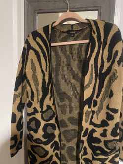 Leopard Cardigan Duster