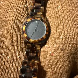 Nixon Time Teller Acetate Watch in Tortoise / Black