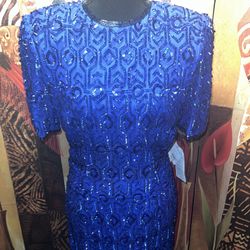 Royal Blue Sequin Dress