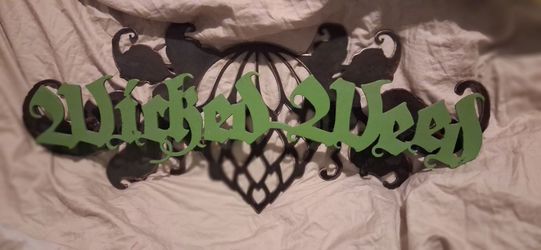 Wicked Weed Brewing Metal Wall Sign