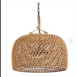 Hampton Bay Summerpoint 120-Watt 2-Light Black Shaded Pendant