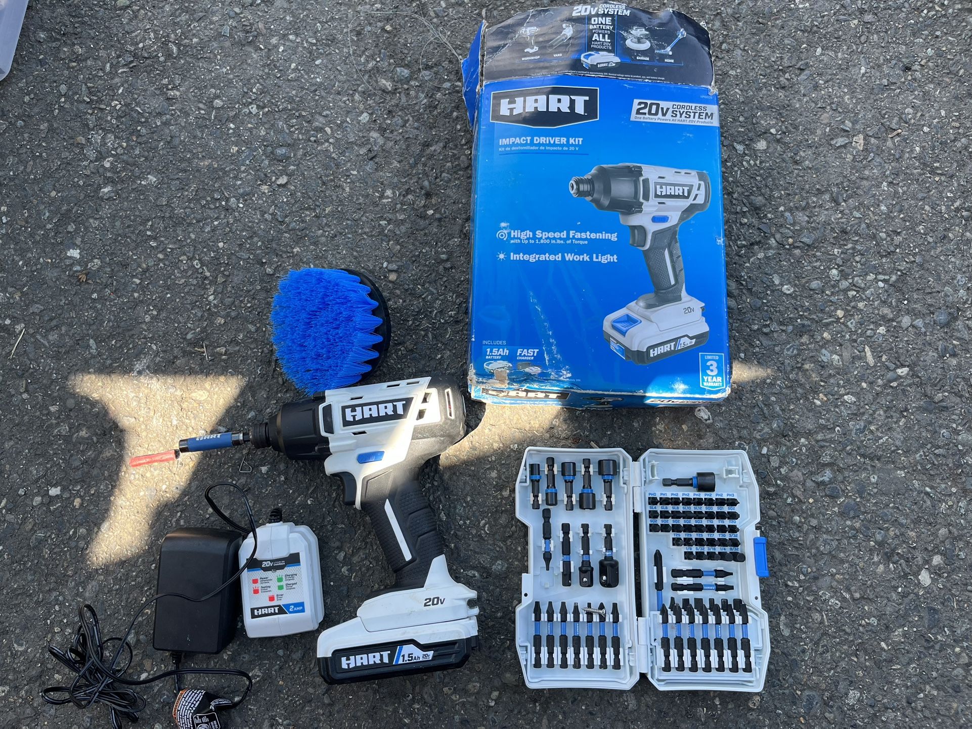 Hart 20v Impact Driver Kit