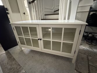 White TV Console