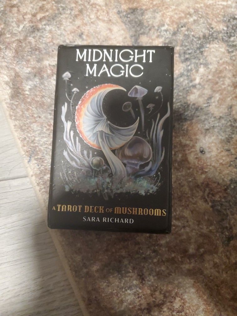 Midnight Magic Tarot Deck Of Mushrooms By Sara Richard