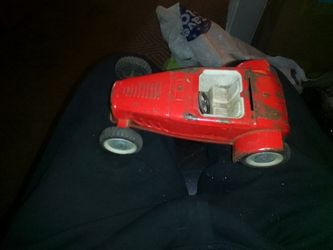 Vintage Metal Roadster Toycar