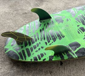 Custom LibTech Surfboard With Fins