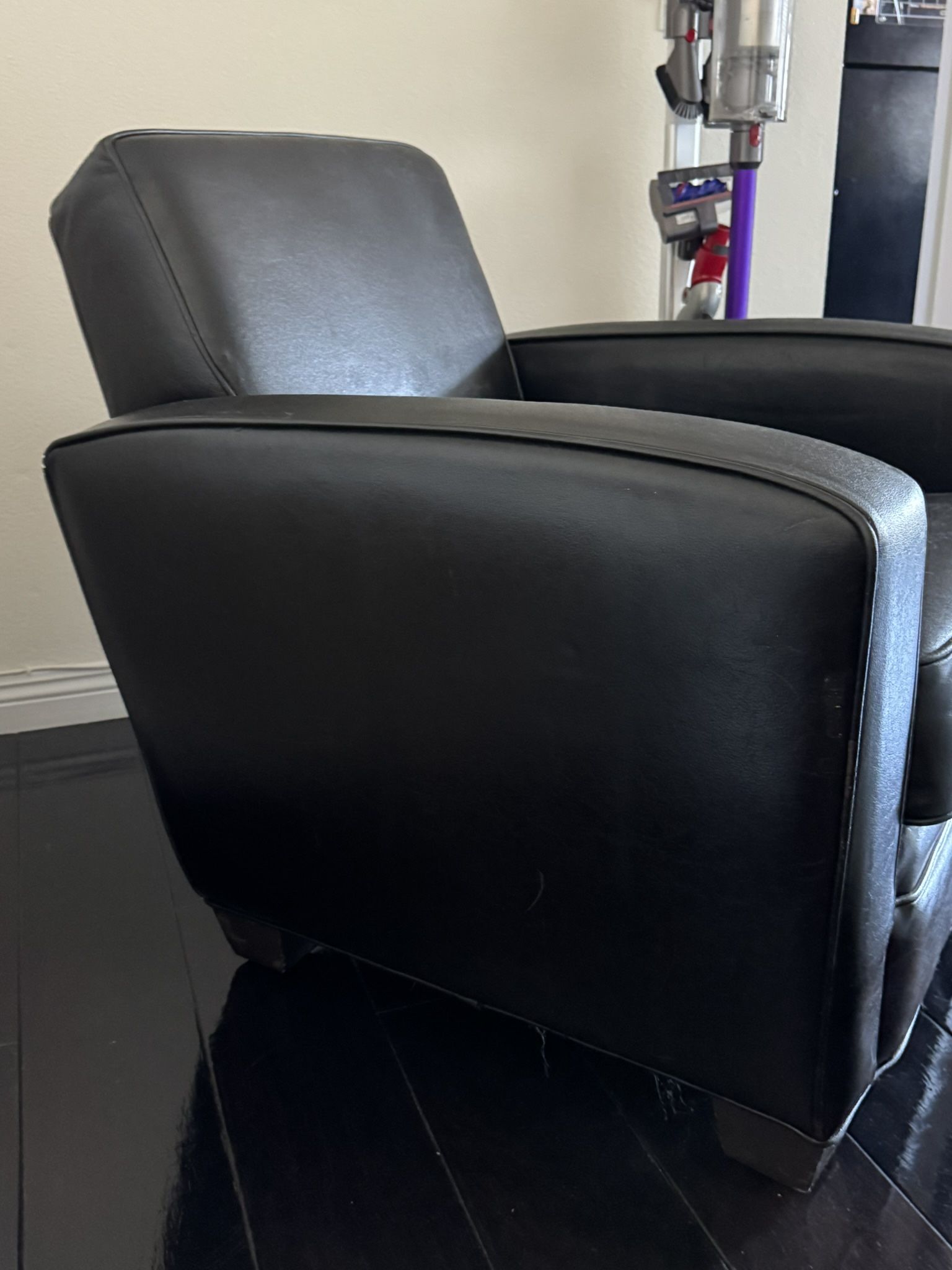 Black Leather Couch