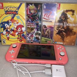 For Trade Only Switch Lite And 4 Games 