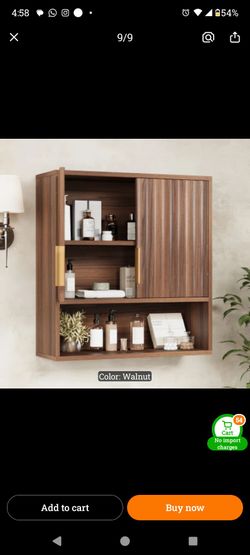 New Walnut fluted cabinet
