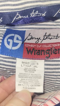 Wrangler George Straight Western Shirt Men's Size Large - Kern County Fair - Cash Only