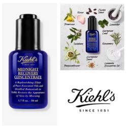 NEW!  Kiehl's Since 1851 Midnight Recovery Concentrate 1.7 fl oz