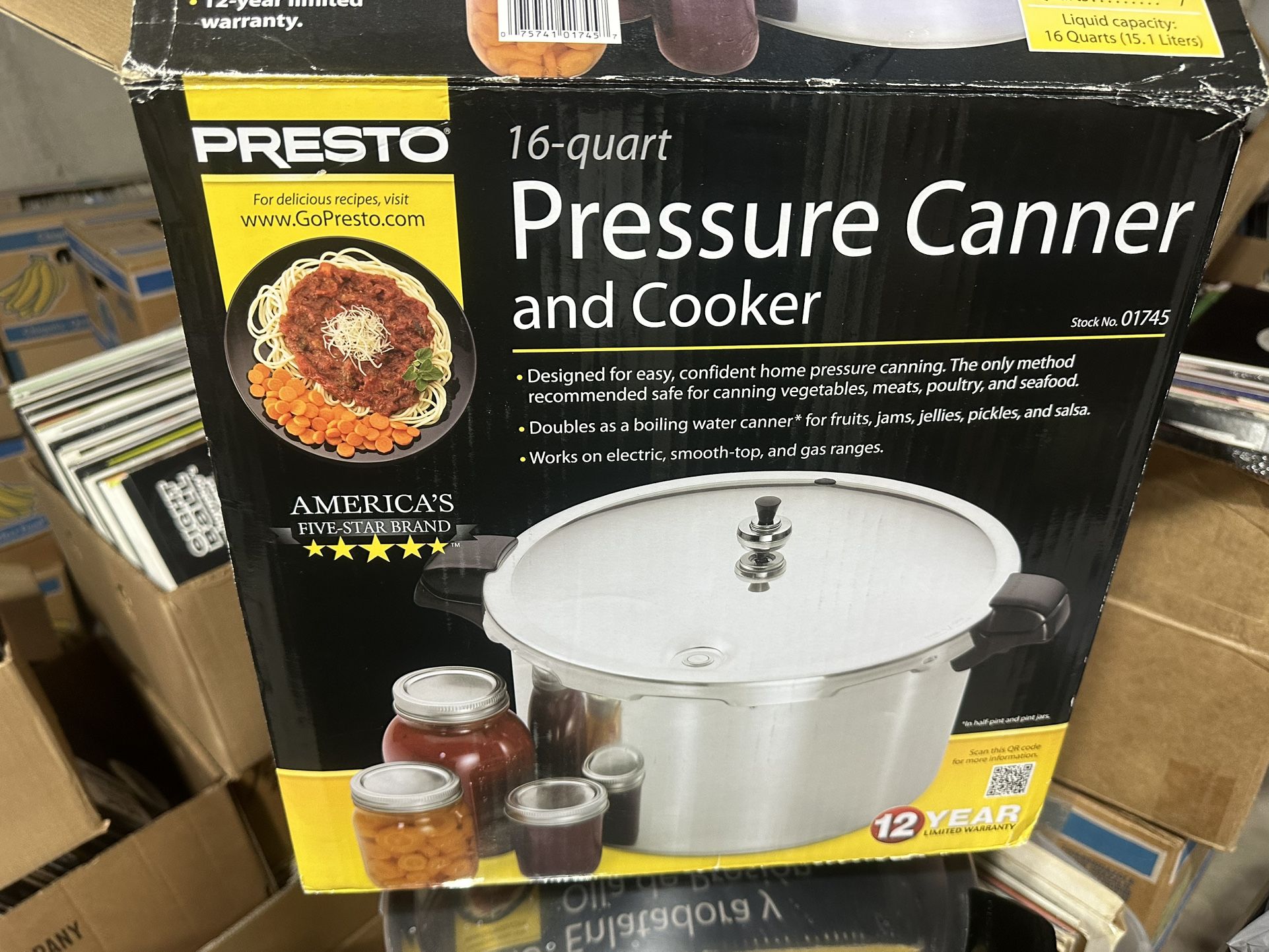 Presto 16-Quart Pressure Canner and Cooker
