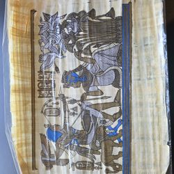 Egyptian Hieroglyphs on Papyrus 