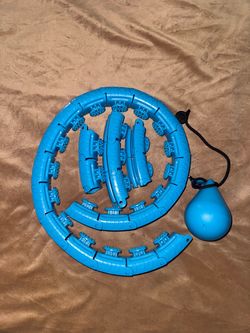 Weighted hula-hoop blue