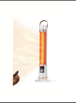 New Open Box Aerozy 32” 1500W Infrared Electric Indoor/Outdoor Heater W/ Remote