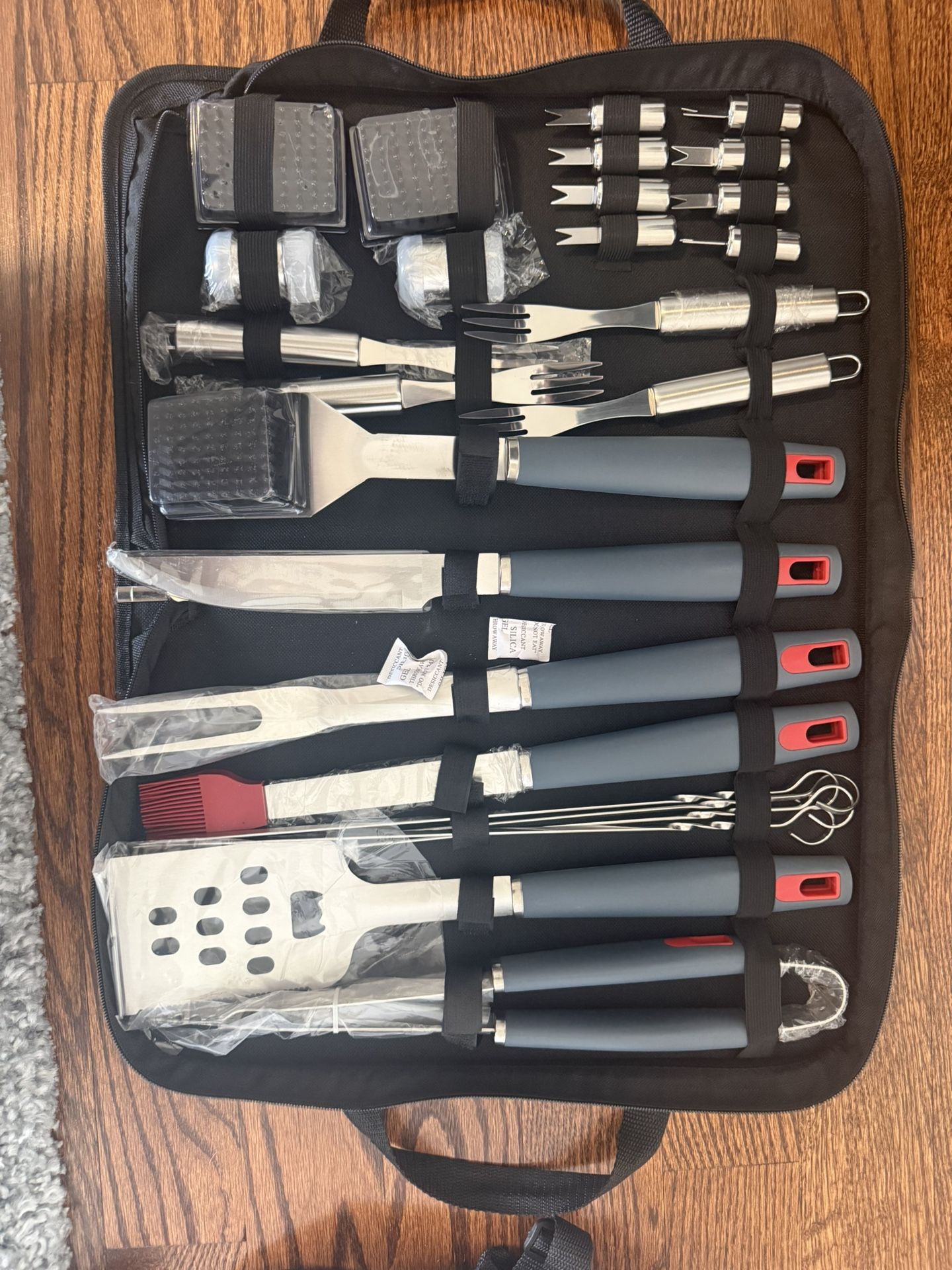 EUHOME Grill Accessories BBQ Tool 30 Pcs, Heavy Duty Stainless Steel ...