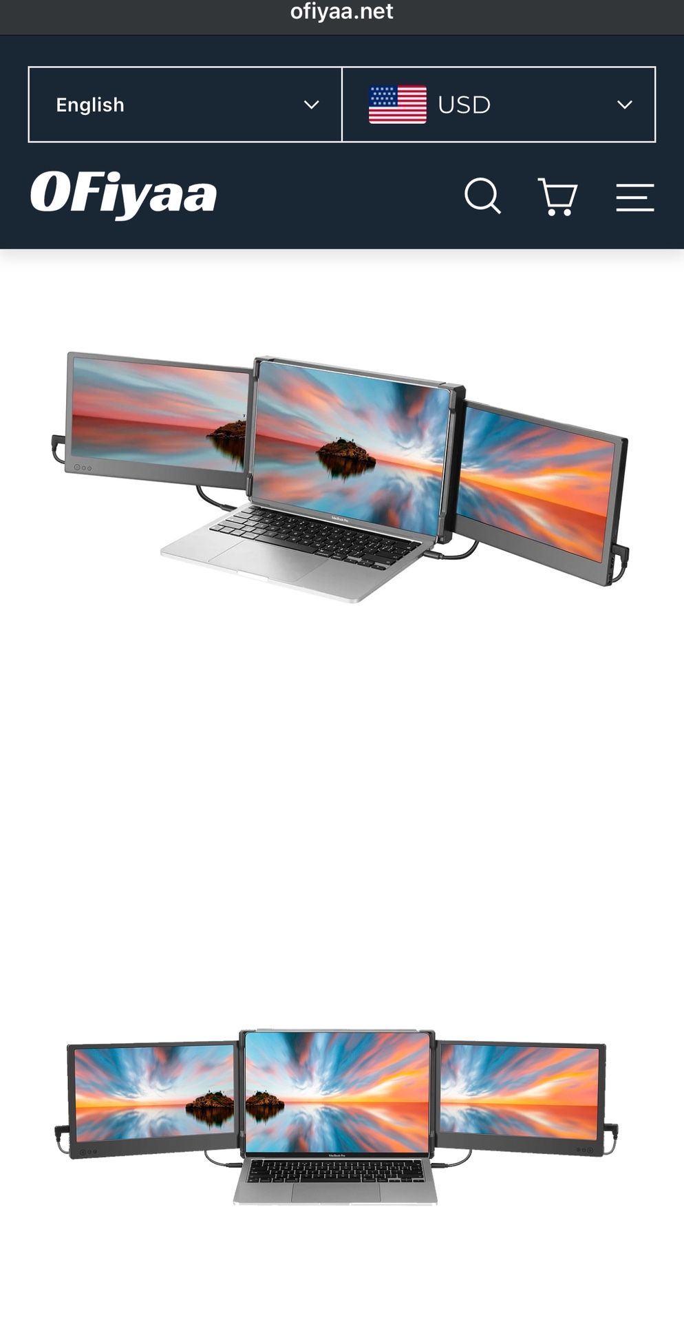 Laptop Tri-Screen Extender
