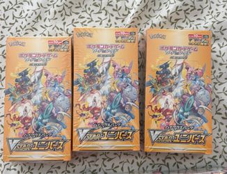Japanese V star universe Pokemon booster box cards