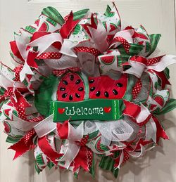 Watermelon Welcome Wreath