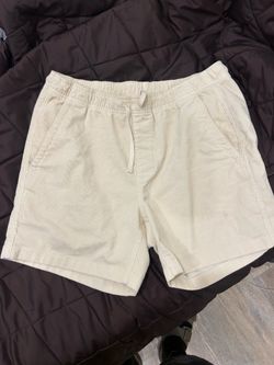 Bonobos Corduroy Shorts – Medium – Light Khaki/Cream