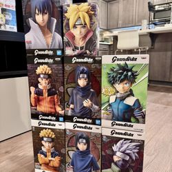 Banpresto Grandista Naruto/Boruto/MHA Figures