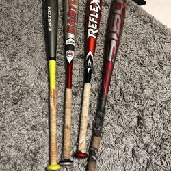 Baseball Bats And Helmet 