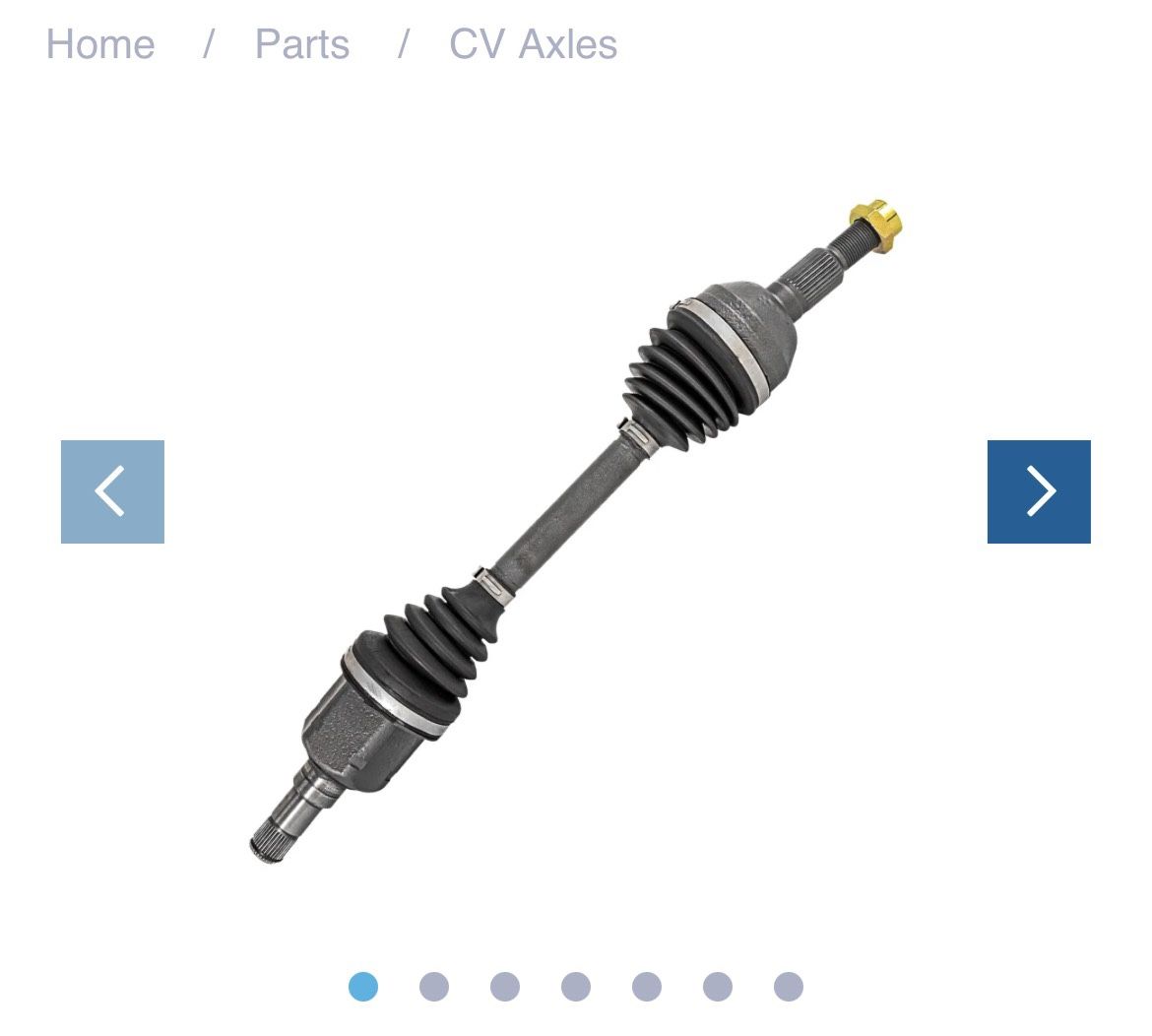 Front Passenger Side Axle.
