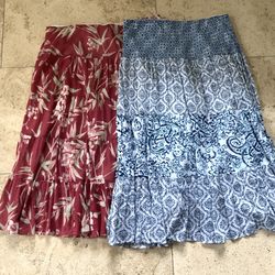 Women’s skirts bundle size M / XL cotton elastic waist