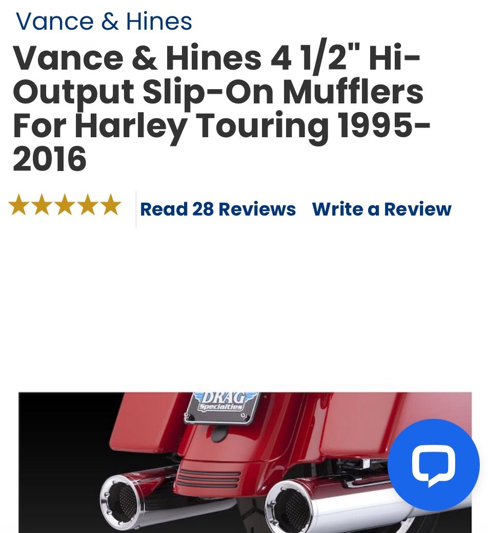 Harley Vance & Hines Slip On