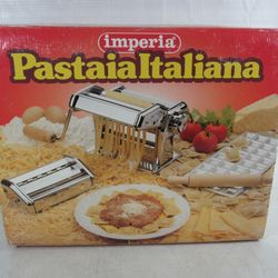 Imperia Pastaia Italiana Homemade Pasta Ravioli Lasagna Maker-New Open Box
