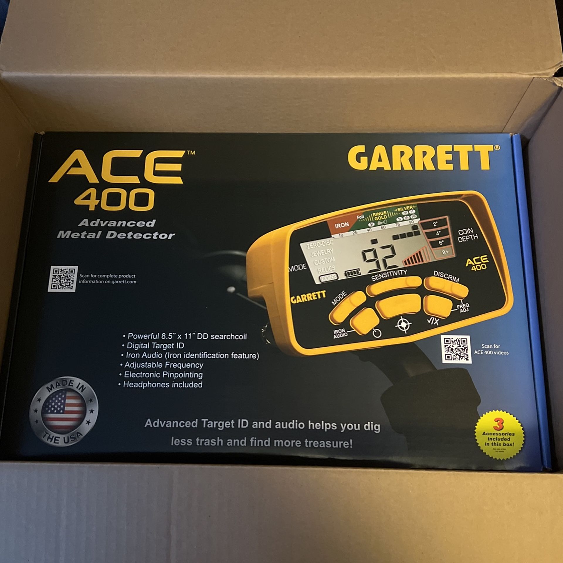 Garrett ACE 400 Metal Detector 