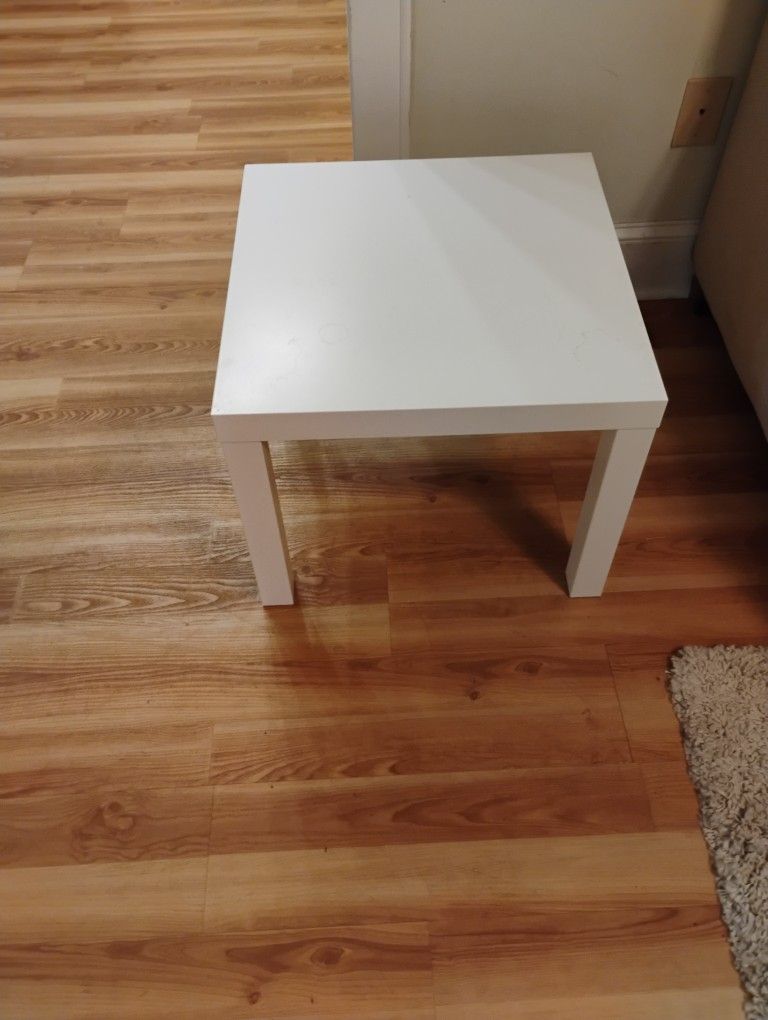 White Ikea End Tables