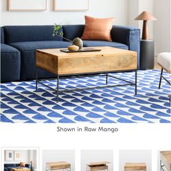 Like New Industrial Storage Pop-Up Coffee Table (36"x26”)