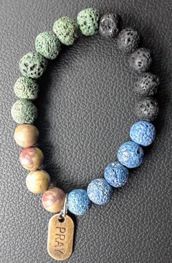 Mens Lava Stone Bracelet