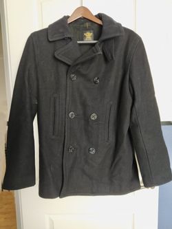 Mens Old Navy Black Peacoat - LARGE