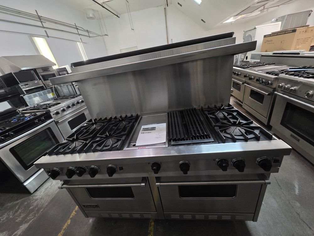 60" VIKING GAS RANGE STAINLESS STEEL 