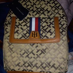 Tommy Hilfiger Small Brown Backpack