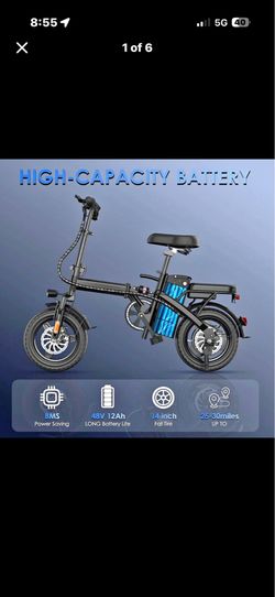 Foldable Electric Bike 48V 12Ah 14 inch Fat Tire