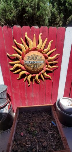 Handmade metal Harley-Davidson Sun