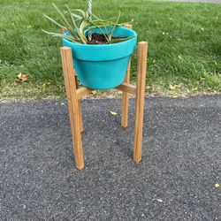 Handmade Oak Plant Stand
