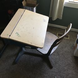 Vintage School Desk