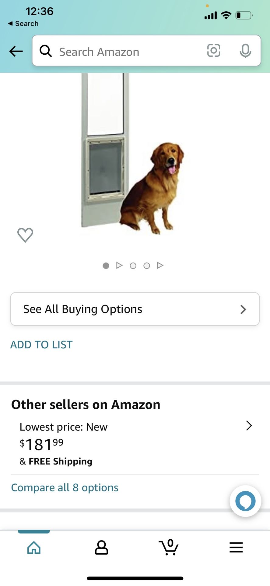 Ideal Pet Products Aluminum Pet Patio Door, Adjustable Height 77
