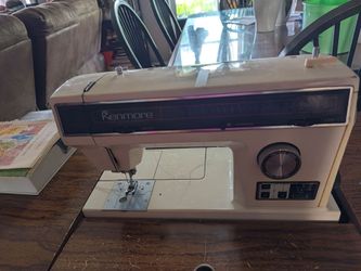 Vintage Kenmore 158.17910 Sewing Machine in Original Cabinet - Complete Set!