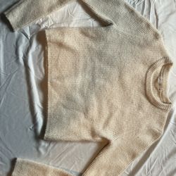 Cream Cropped Sweater