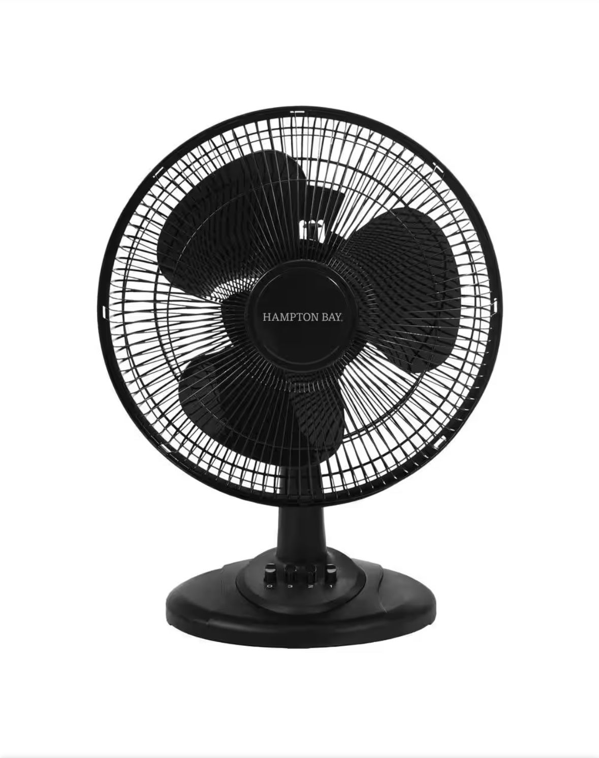 Hampton Bay 12 in. 3 Speed Oscillating Personal Desk Fan
