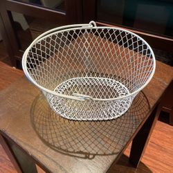 White Wire Basket